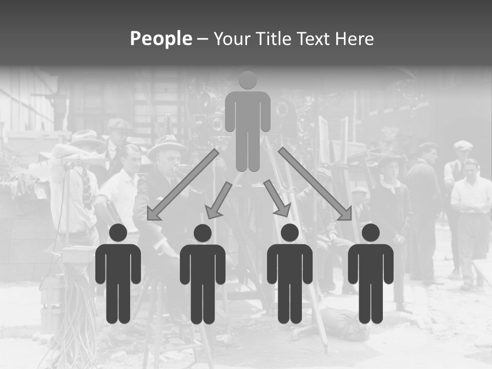 Film Making Man White PowerPoint Template