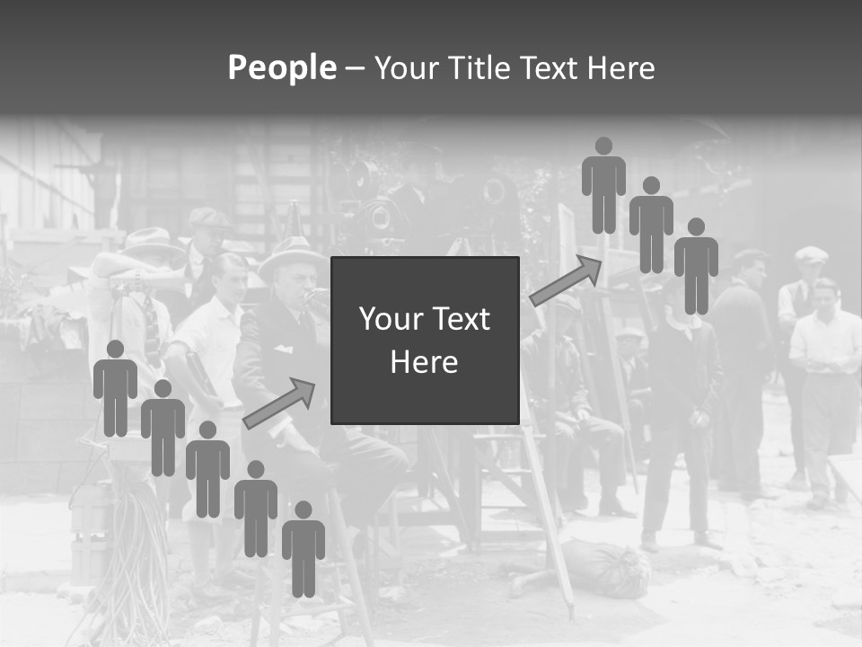 Film Making Man White PowerPoint Template