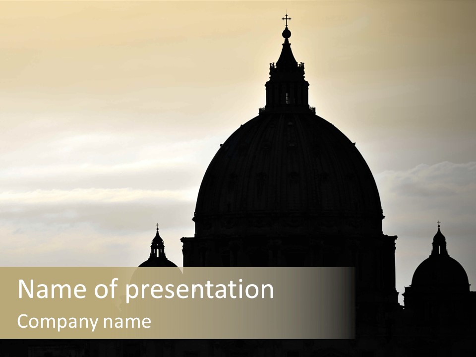 City Historic Vatican PowerPoint Template