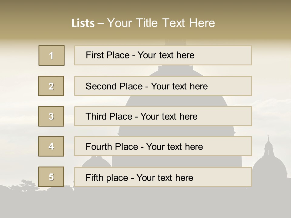 City Historic Vatican PowerPoint Template