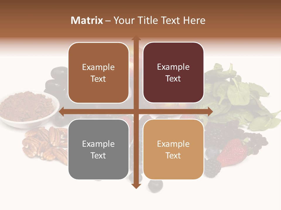 Diet Blueberry Cranberry PowerPoint Template