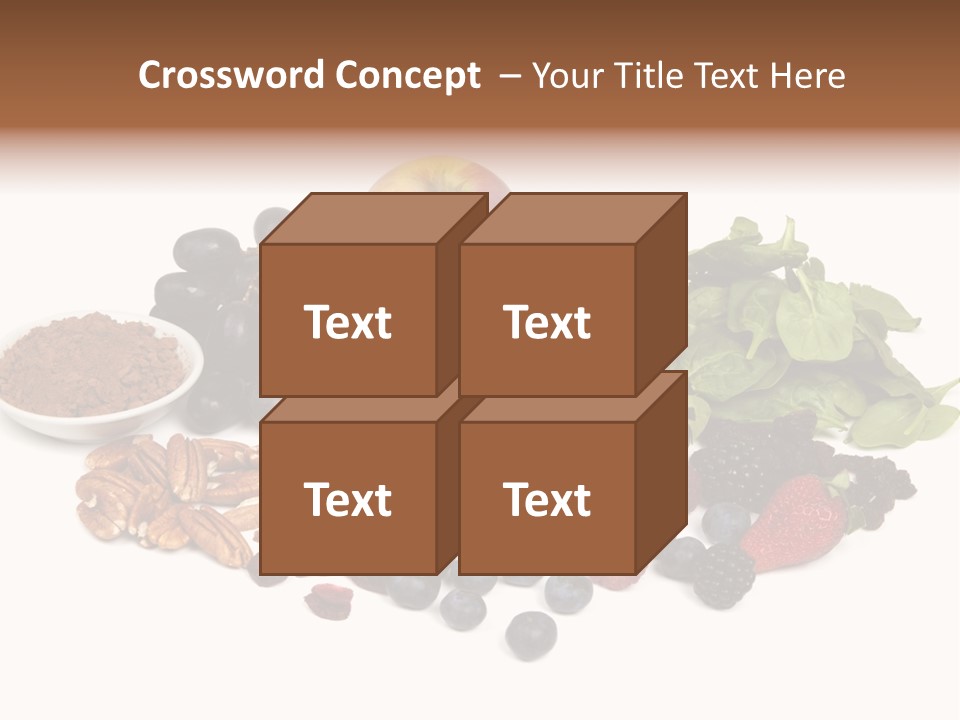 Diet Blueberry Cranberry PowerPoint Template