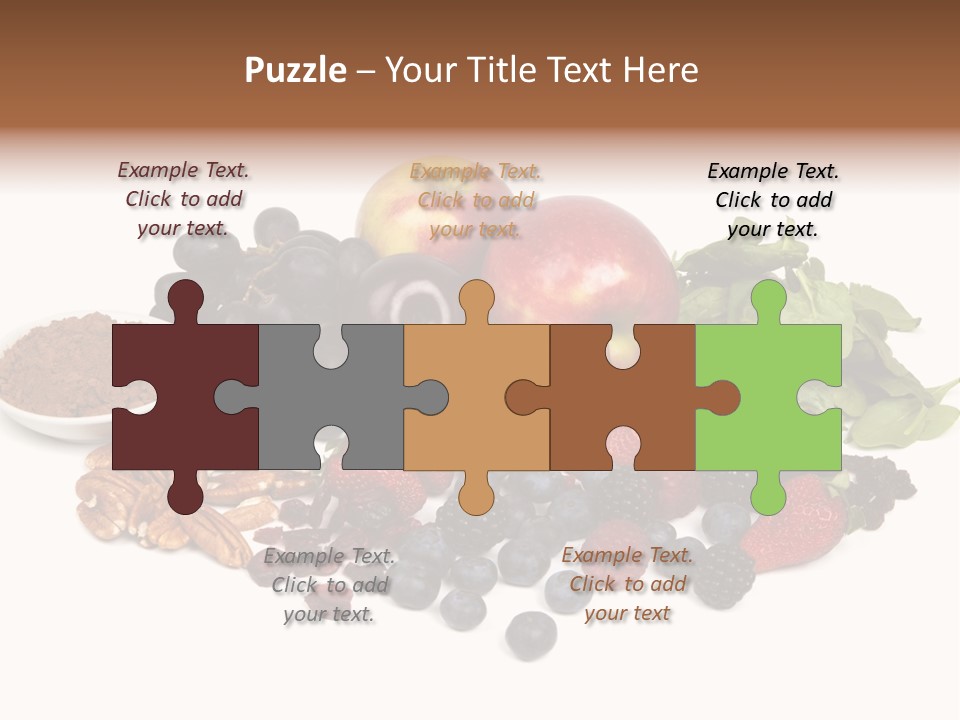 Diet Blueberry Cranberry PowerPoint Template