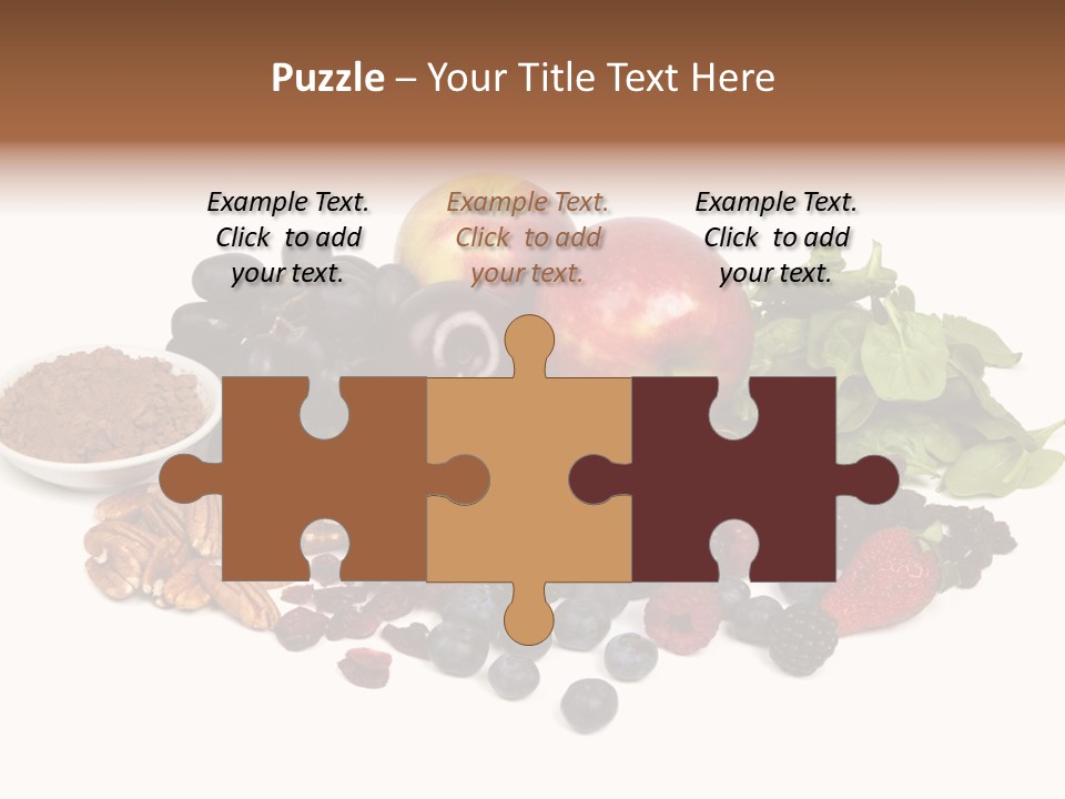 Diet Blueberry Cranberry PowerPoint Template