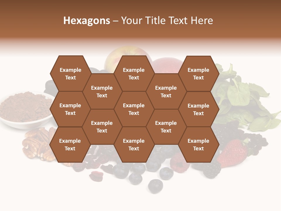 Diet Blueberry Cranberry PowerPoint Template