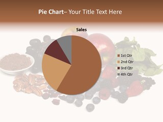 Diet Blueberry Cranberry PowerPoint Template