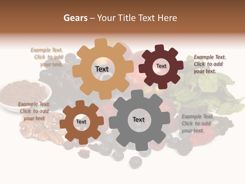 Diet Blueberry Cranberry PowerPoint Template