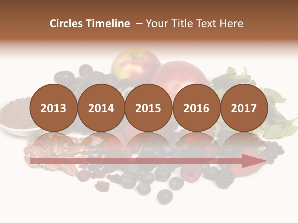 Diet Blueberry Cranberry PowerPoint Template