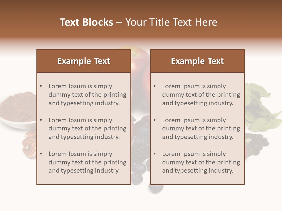 Diet Blueberry Cranberry PowerPoint Template