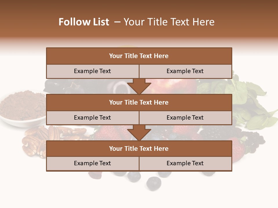 Diet Blueberry Cranberry PowerPoint Template