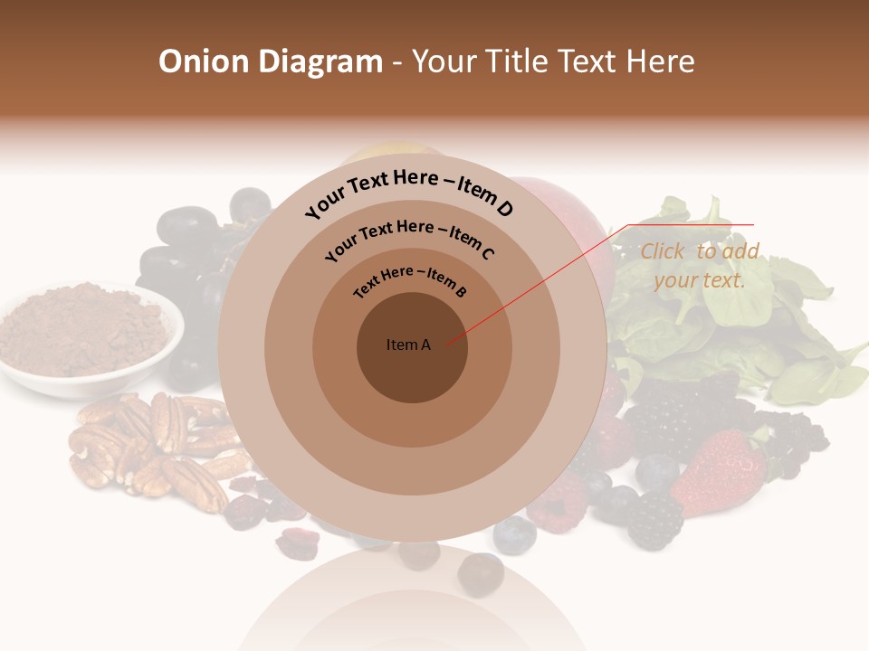 Diet Blueberry Cranberry PowerPoint Template