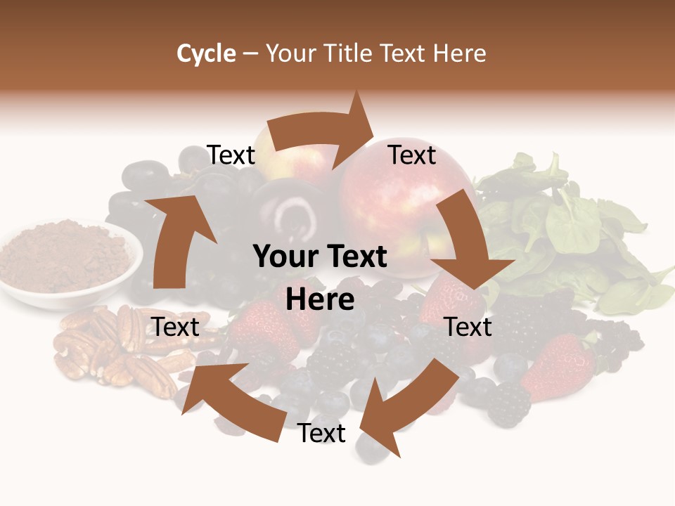 Diet Blueberry Cranberry PowerPoint Template