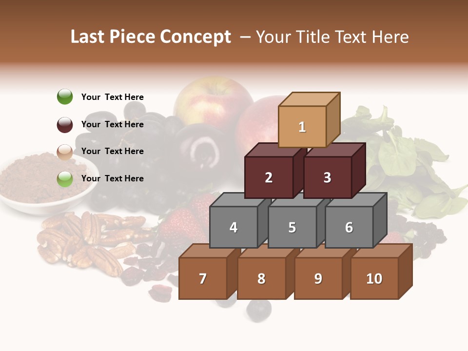 Diet Blueberry Cranberry PowerPoint Template