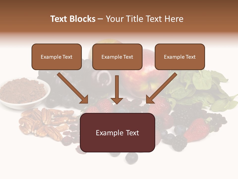 Diet Blueberry Cranberry PowerPoint Template