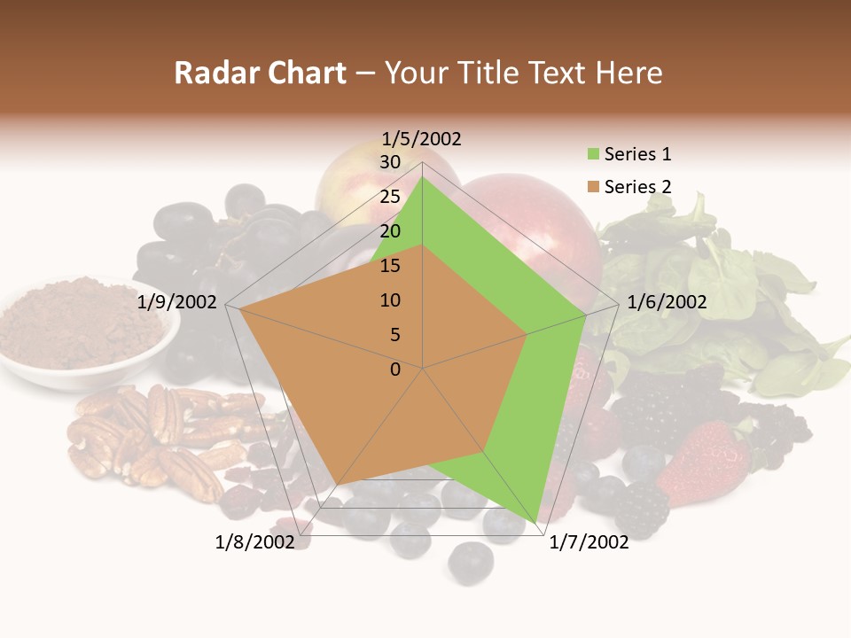 Diet Blueberry Cranberry PowerPoint Template
