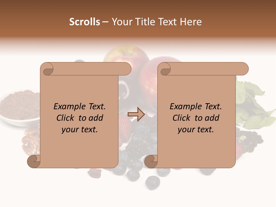 Diet Blueberry Cranberry PowerPoint Template