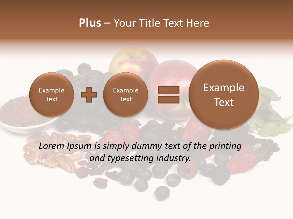 Diet Blueberry Cranberry PowerPoint Template