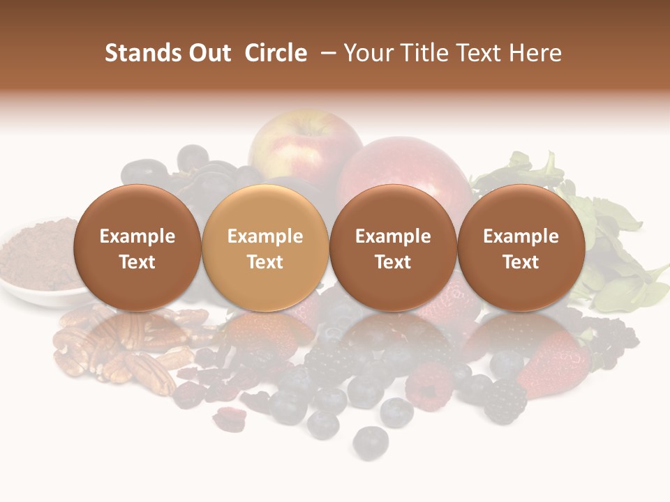 Diet Blueberry Cranberry PowerPoint Template