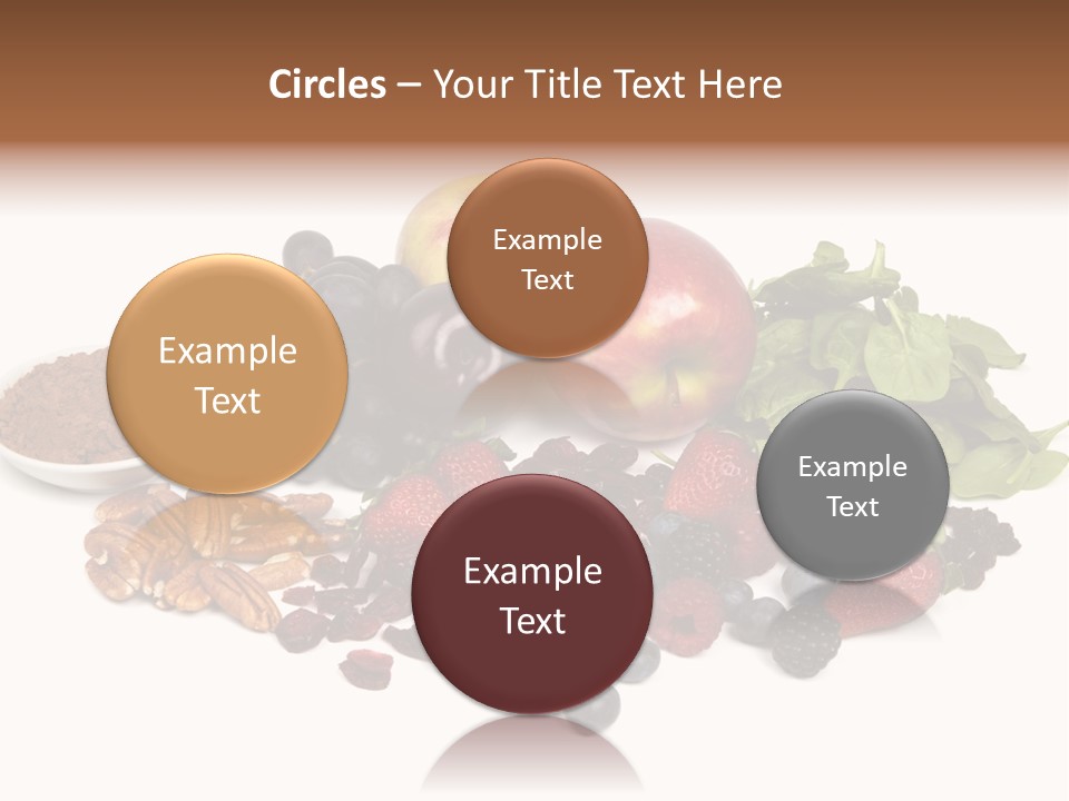 Diet Blueberry Cranberry PowerPoint Template