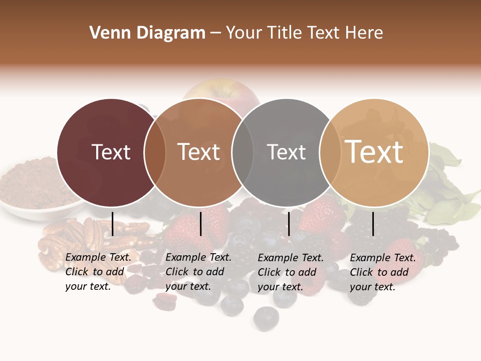 Diet Blueberry Cranberry PowerPoint Template