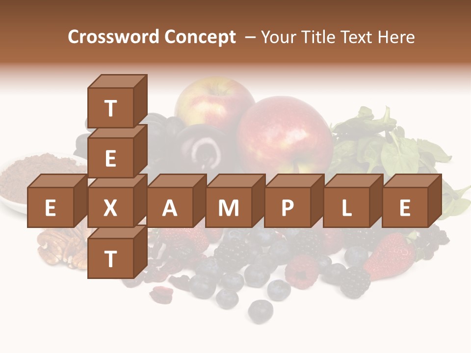 Diet Blueberry Cranberry PowerPoint Template