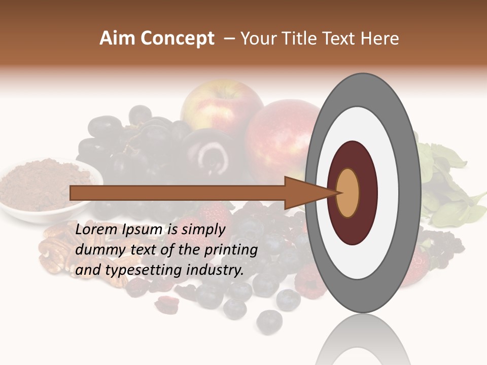 Diet Blueberry Cranberry PowerPoint Template