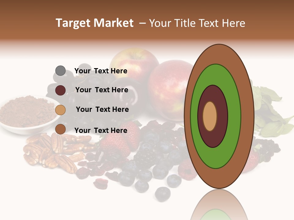 Diet Blueberry Cranberry PowerPoint Template