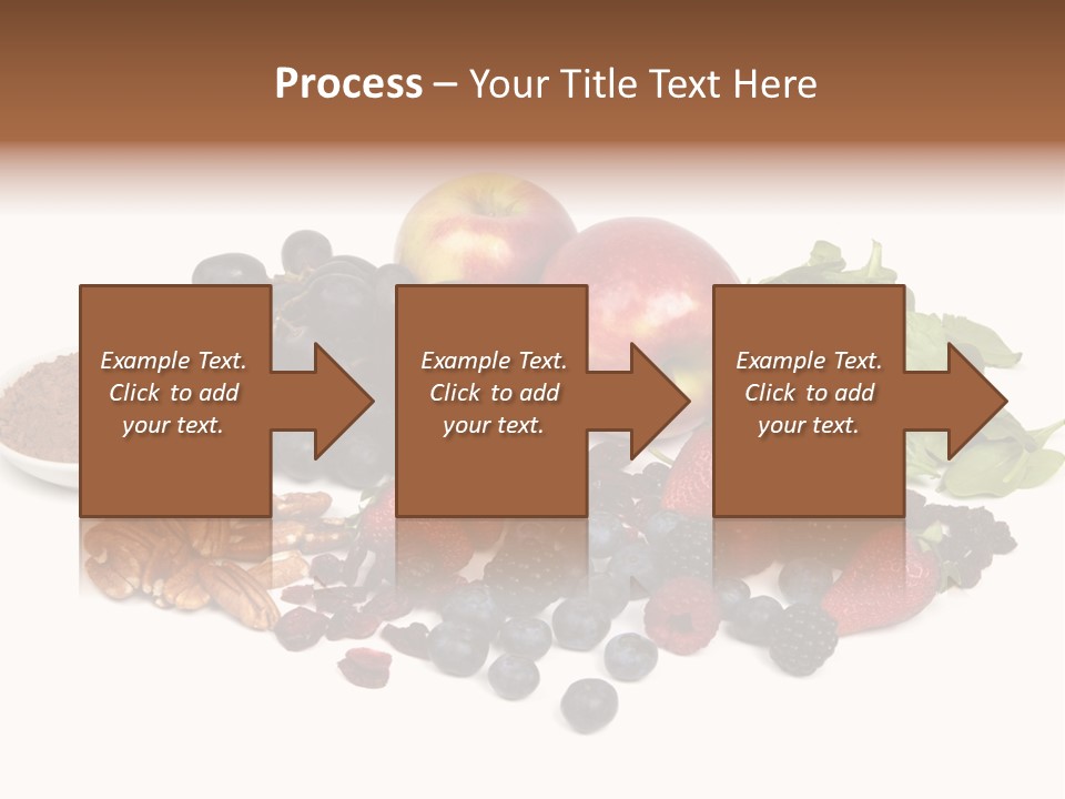 Diet Blueberry Cranberry PowerPoint Template