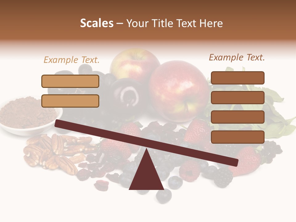 Diet Blueberry Cranberry PowerPoint Template