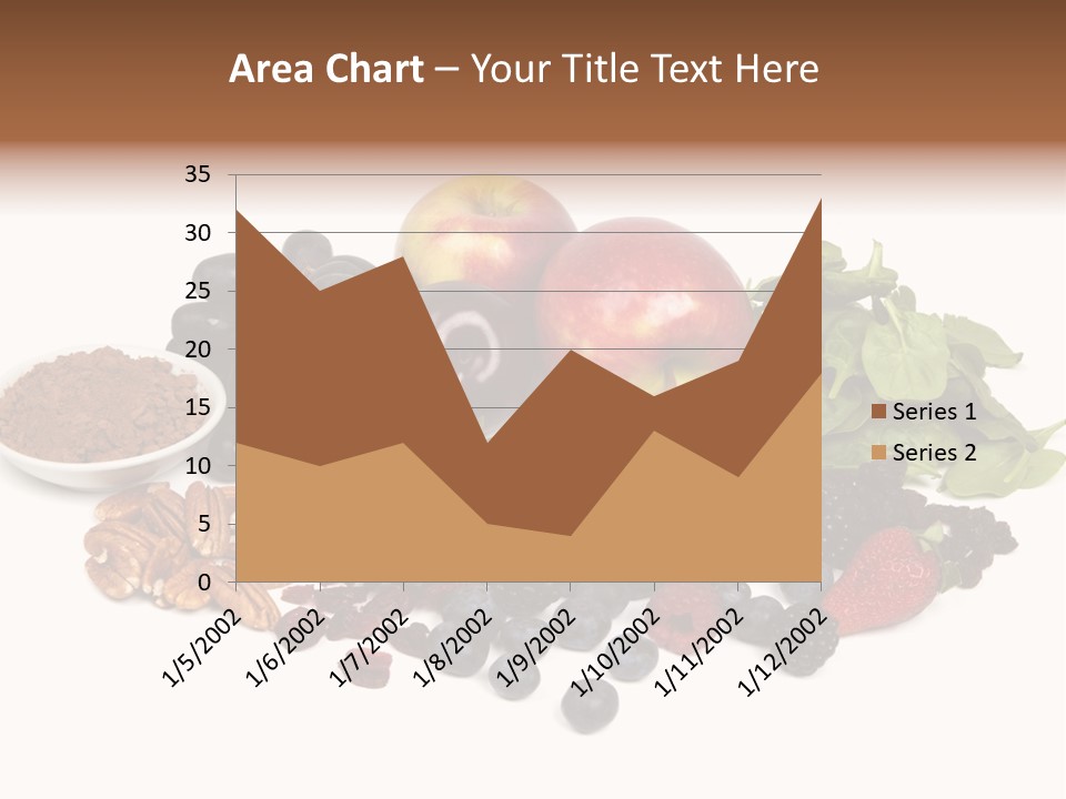Diet Blueberry Cranberry PowerPoint Template