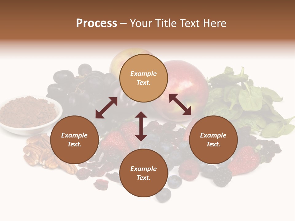 Diet Blueberry Cranberry PowerPoint Template