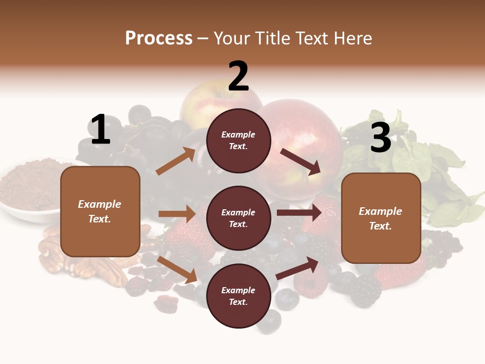 Diet Blueberry Cranberry PowerPoint Template