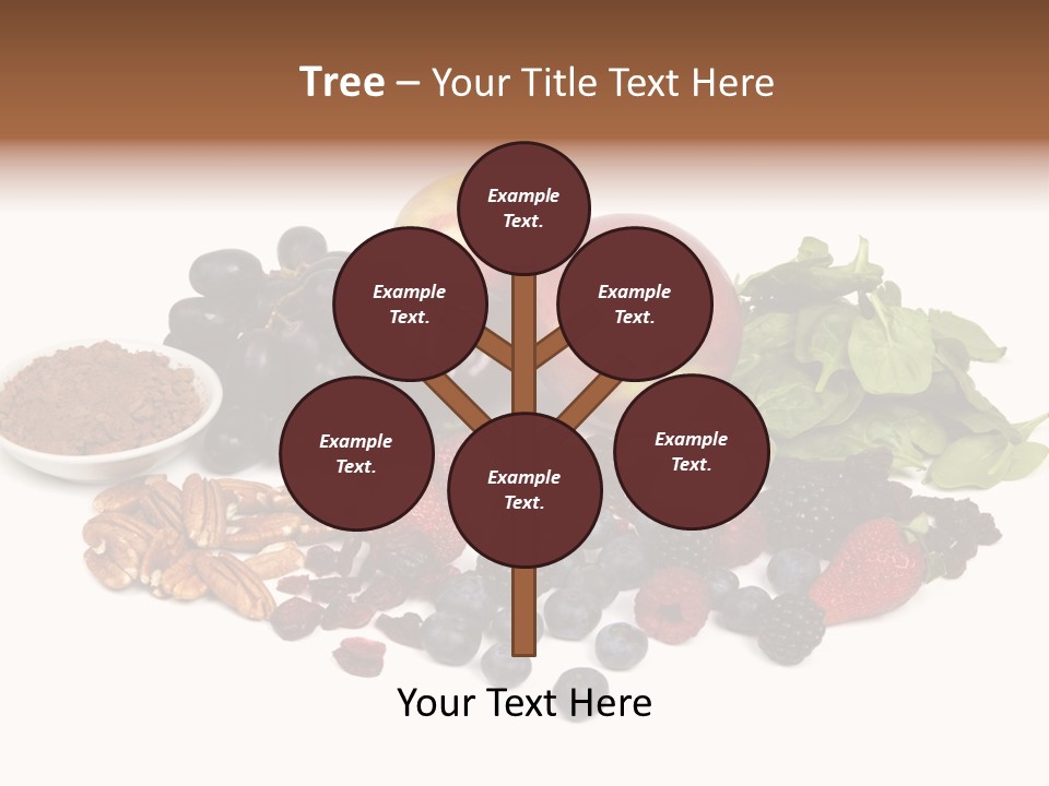 Diet Blueberry Cranberry PowerPoint Template