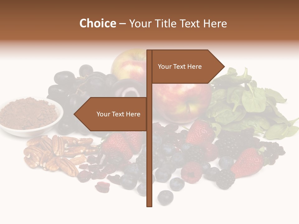 Diet Blueberry Cranberry PowerPoint Template