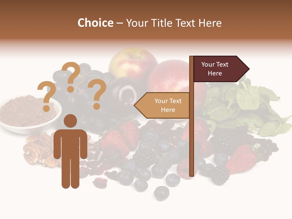 Diet Blueberry Cranberry PowerPoint Template