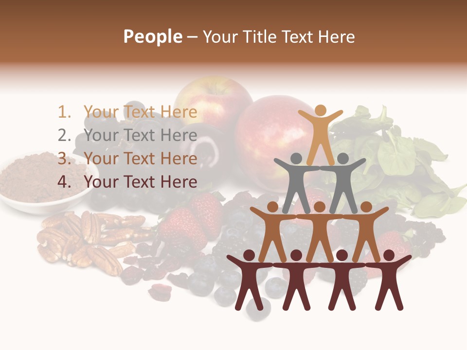 Diet Blueberry Cranberry PowerPoint Template