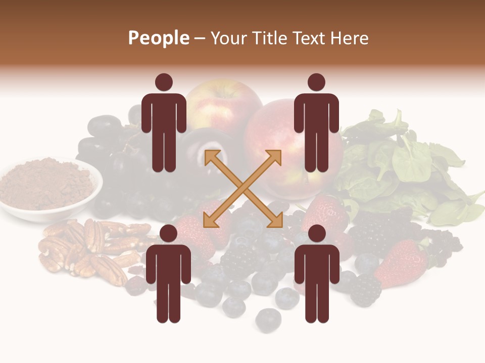 Diet Blueberry Cranberry PowerPoint Template