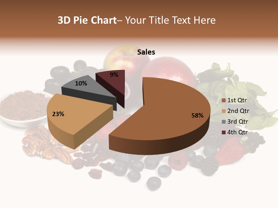 Diet Blueberry Cranberry PowerPoint Template