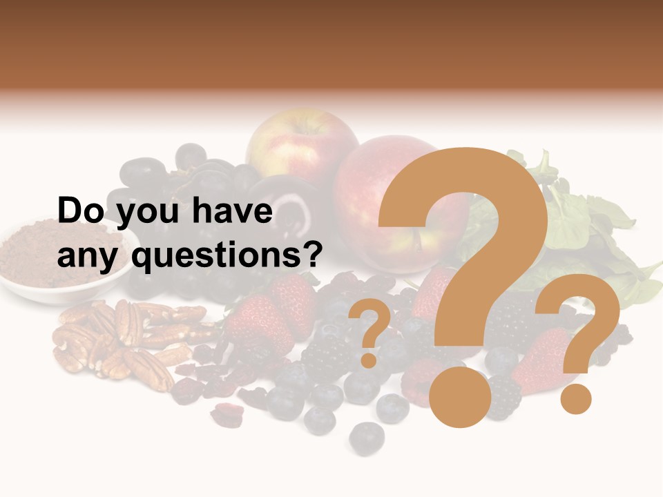 Diet Blueberry Cranberry PowerPoint Template