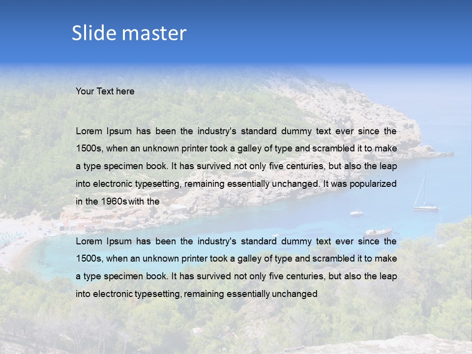 Desk Working College Student PowerPoint Template