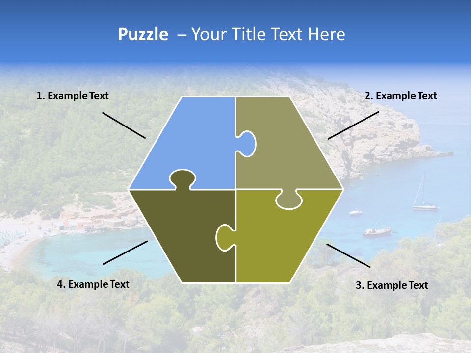 Desk Working College Student PowerPoint Template