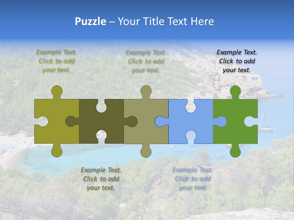 Desk Working College Student PowerPoint Template