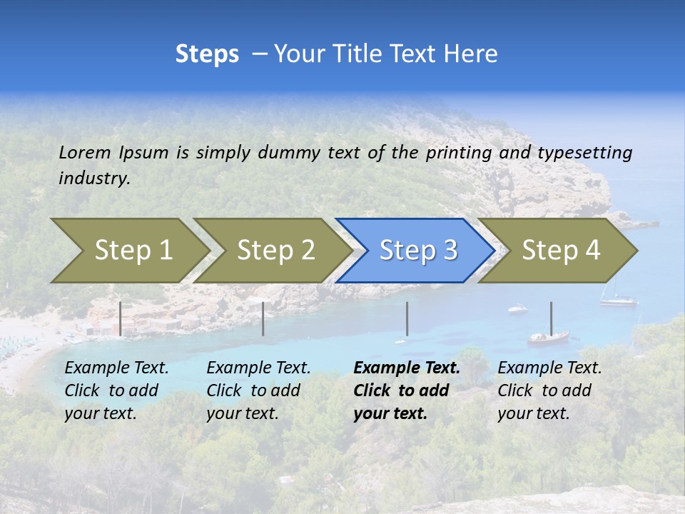 Desk Working College Student PowerPoint Template