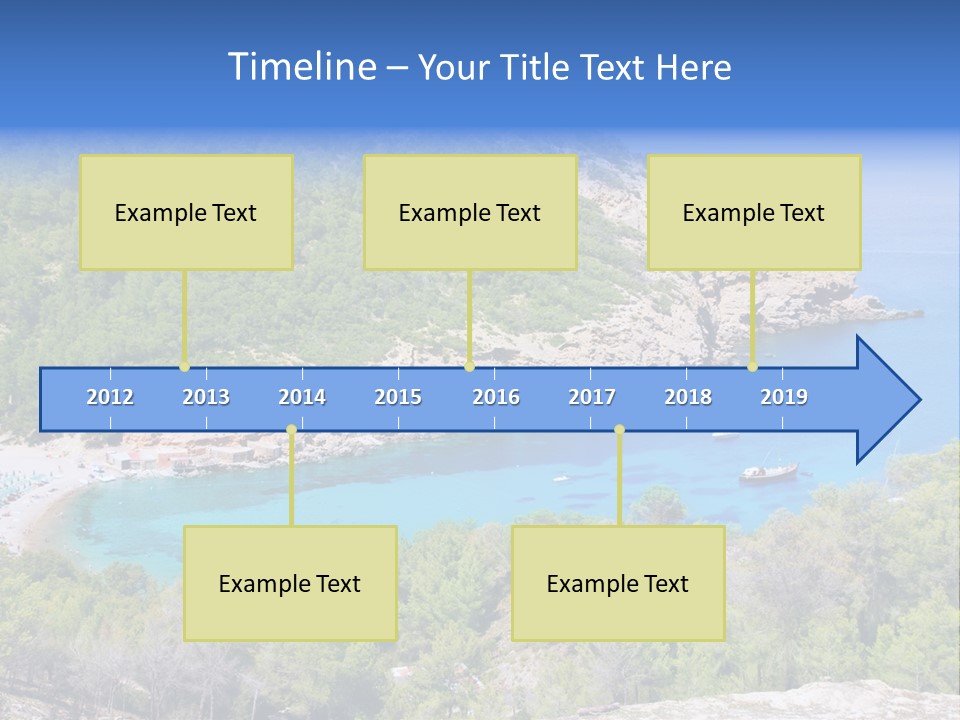 Desk Working College Student PowerPoint Template