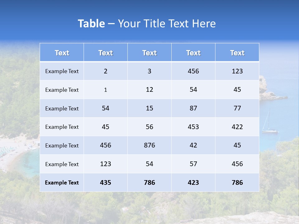 Desk Working College Student PowerPoint Template