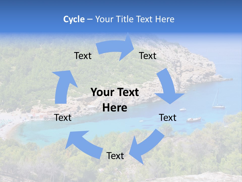 Desk Working College Student PowerPoint Template