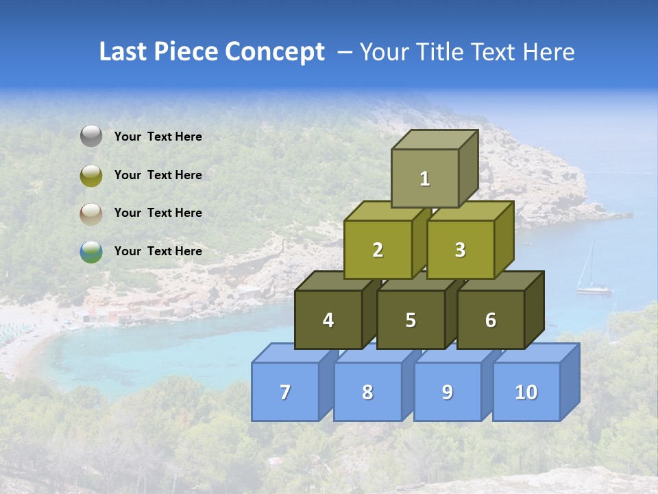 Desk Working College Student PowerPoint Template