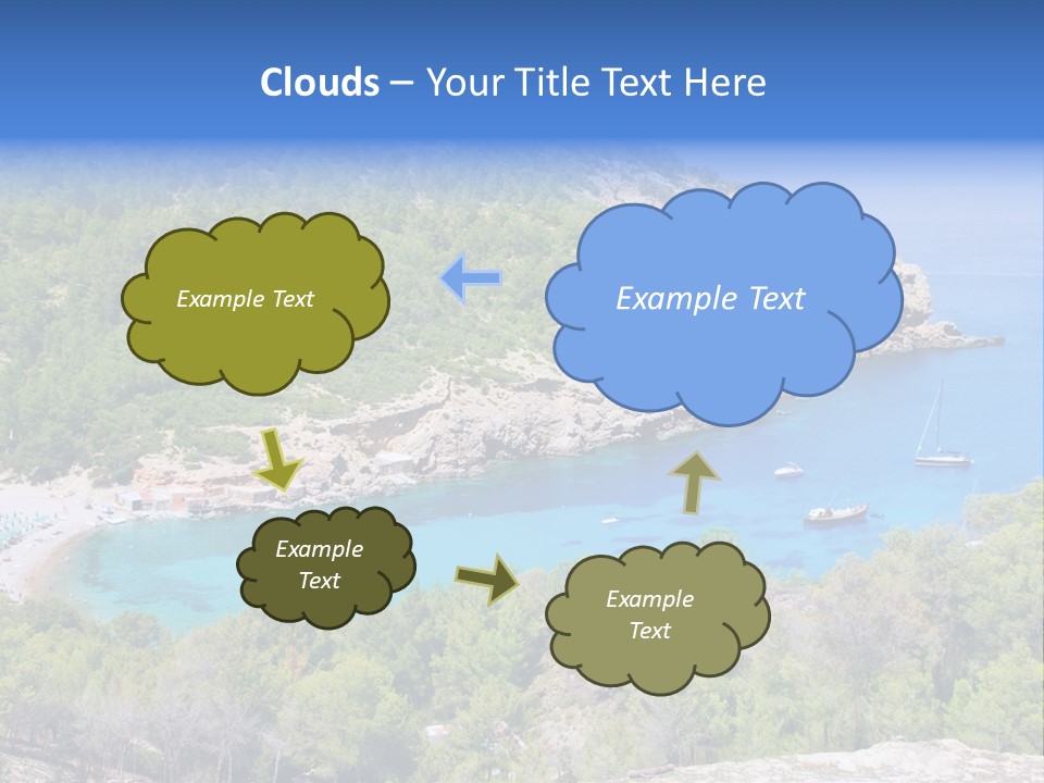 Desk Working College Student PowerPoint Template