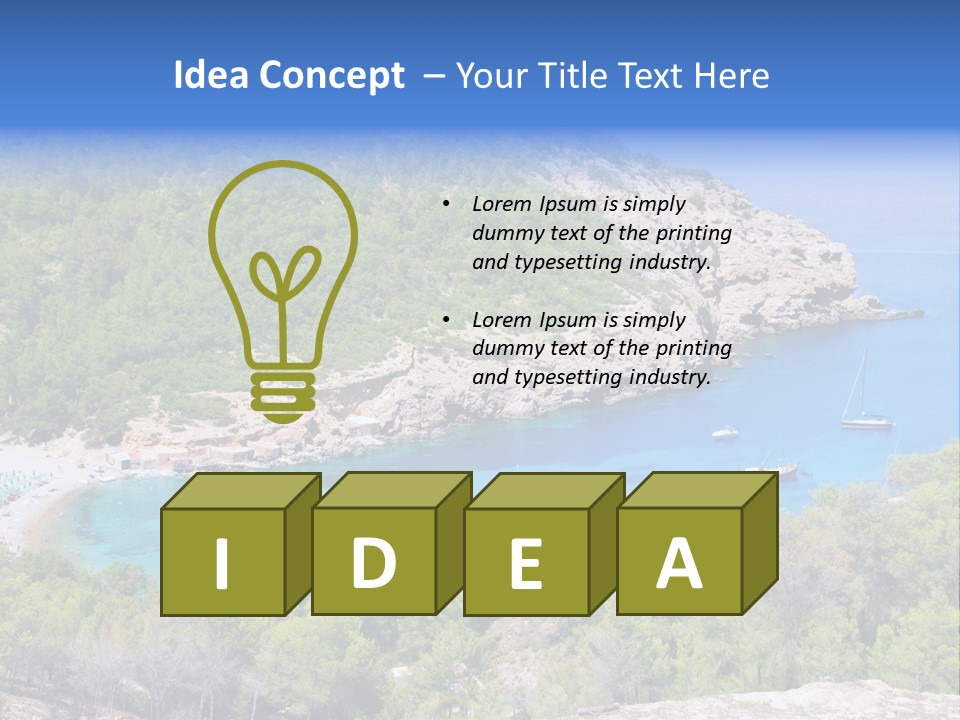 Desk Working College Student PowerPoint Template