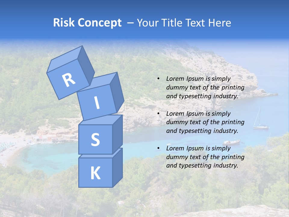 Desk Working College Student PowerPoint Template